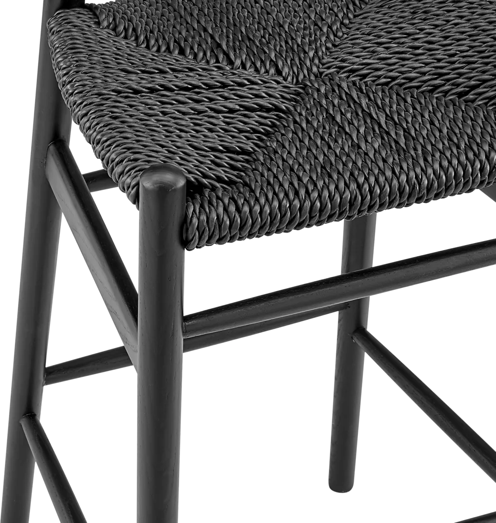 Outdoor Byrnwood Black Barstool - Thumbnail - Image 6