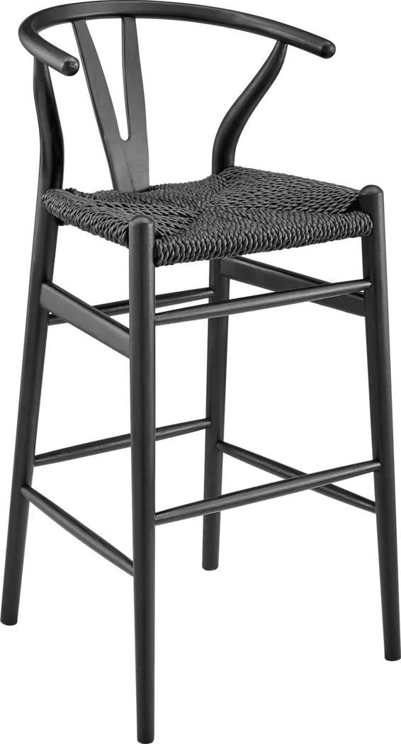 Outdoor Byrnwood Black Barstool - Thumbnail - Image 1