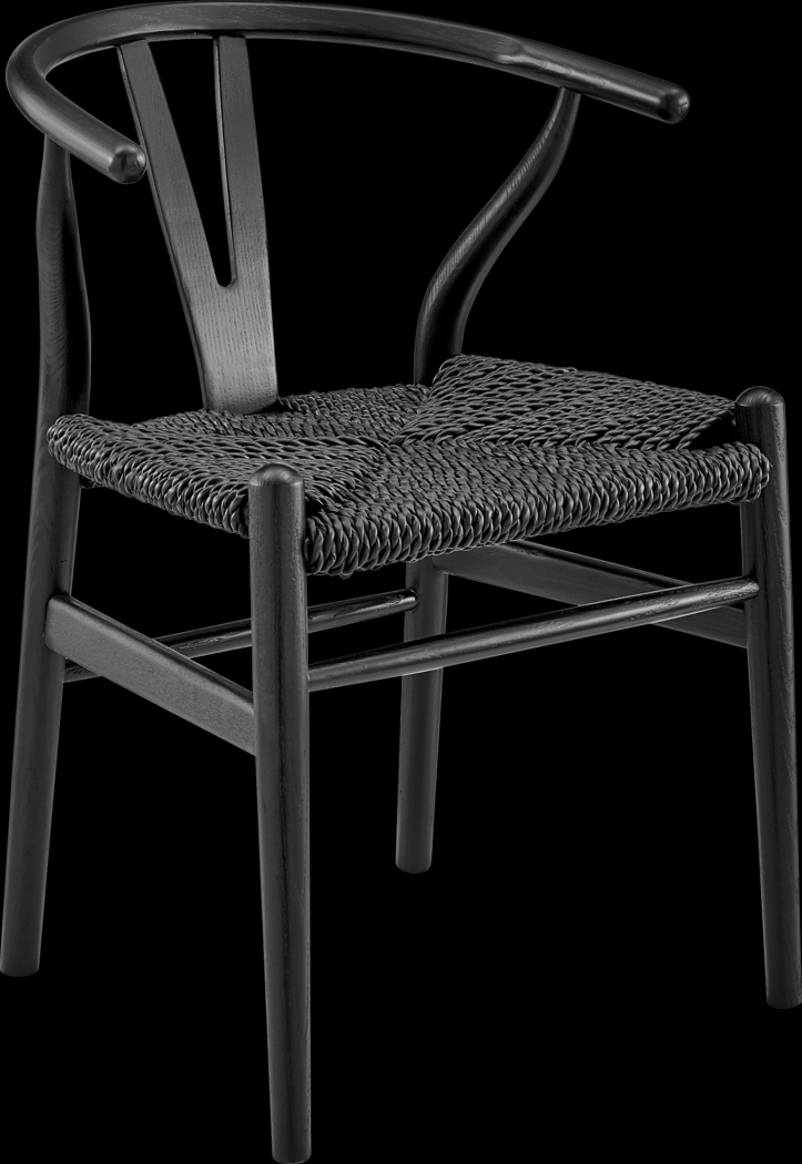 Outdoor Byrnwood Black Dining Chair - Thumbnail - Image 1