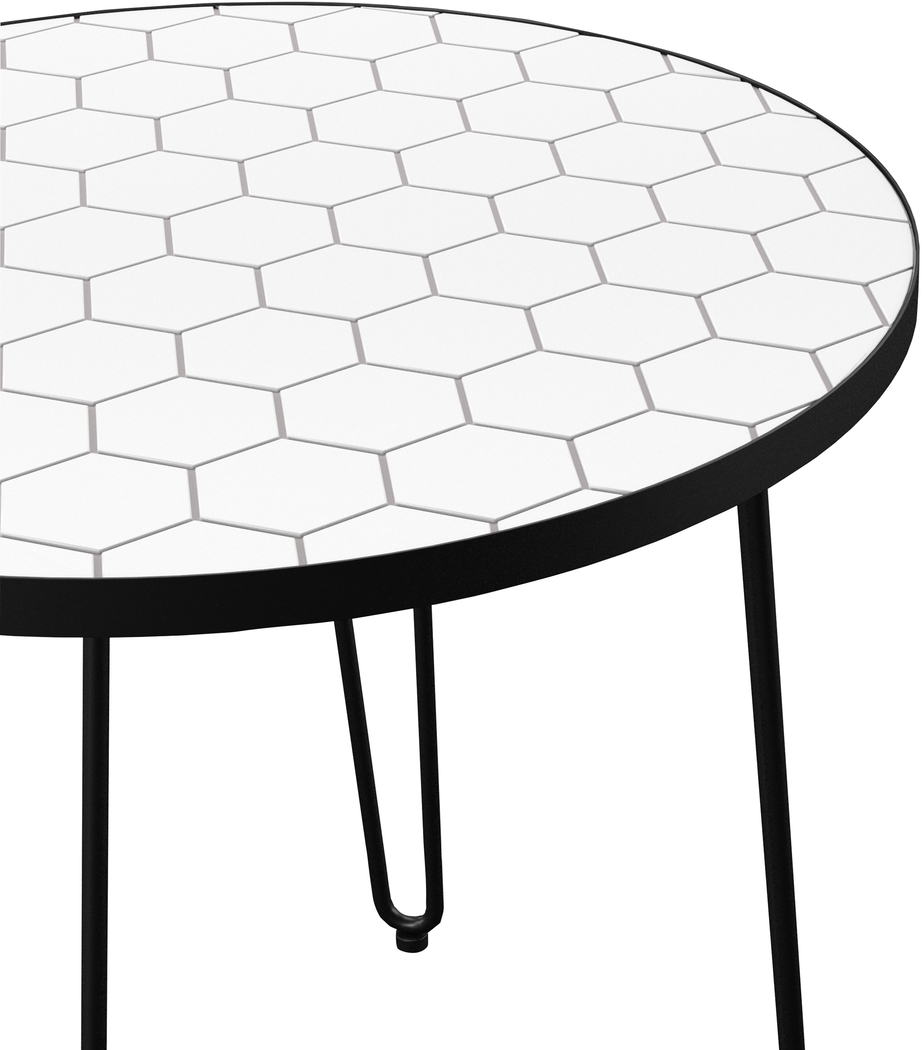 Outdoor Caillouet Black Bistro Table - Thumbnail - Image 4