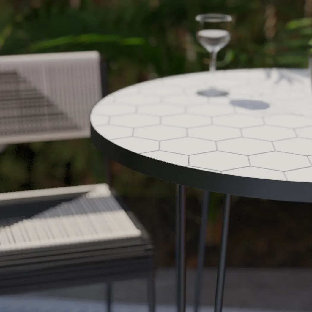 Outdoor Caillouet Black Bistro Table - Image 6