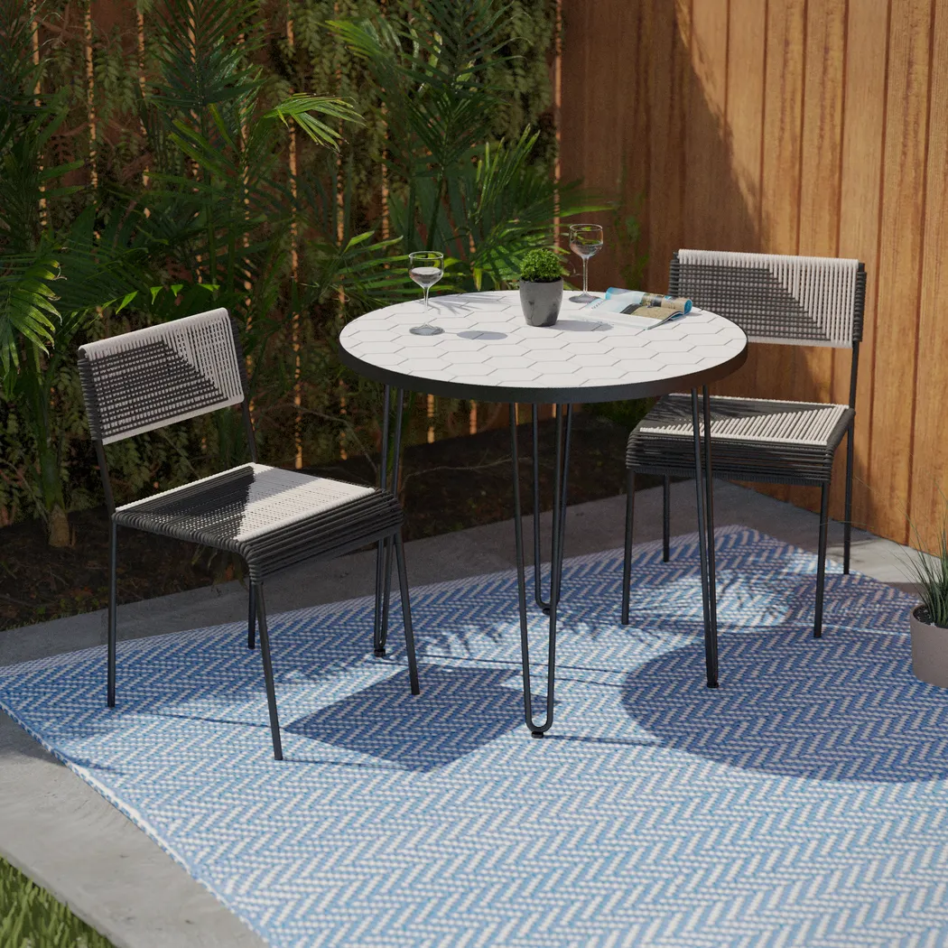 Outdoor Caillouet Black Bistro Table - Image 7
