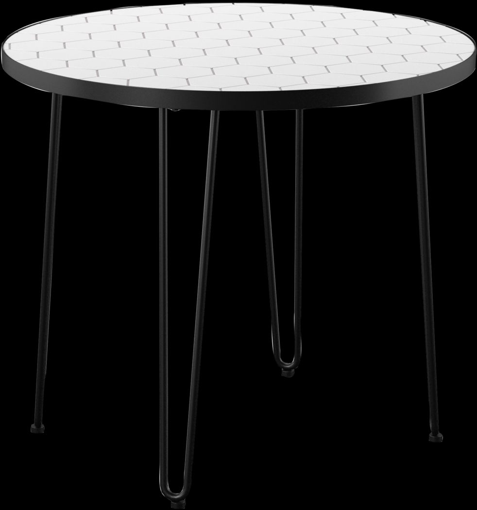 Outdoor Caillouet Black Bistro Table - Thumbnail - Image 1