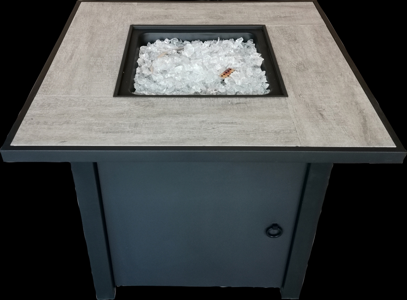 Outdoor Canney Black Gas Fire Pit - Thumbnail - Image 14