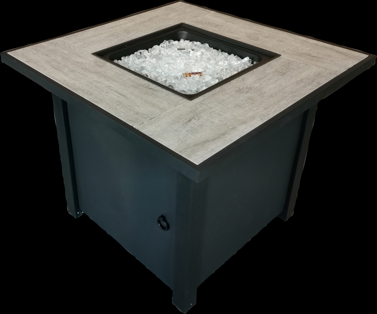 Outdoor Canney Black Gas Fire Pit - Thumbnail - Image 6