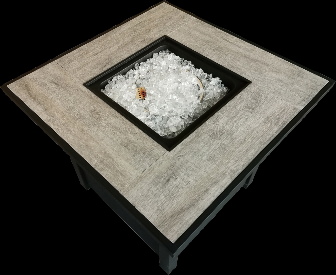 Outdoor Canney Black Gas Fire Pit - Thumbnail - Image 9