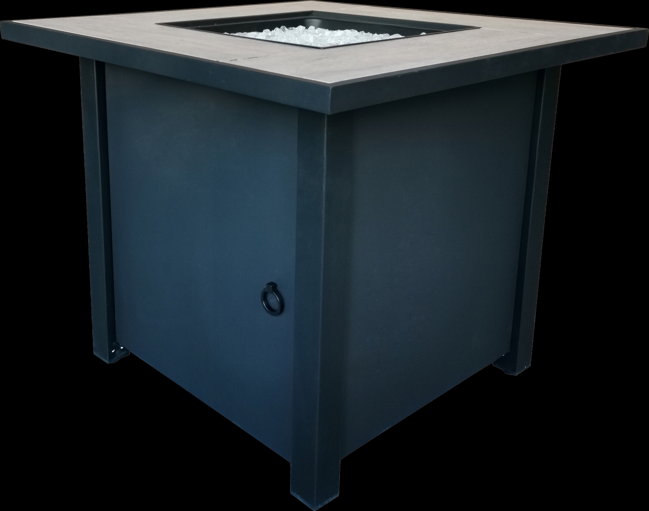 Outdoor Canney Black Gas Fire Pit - Thumbnail - Image 1