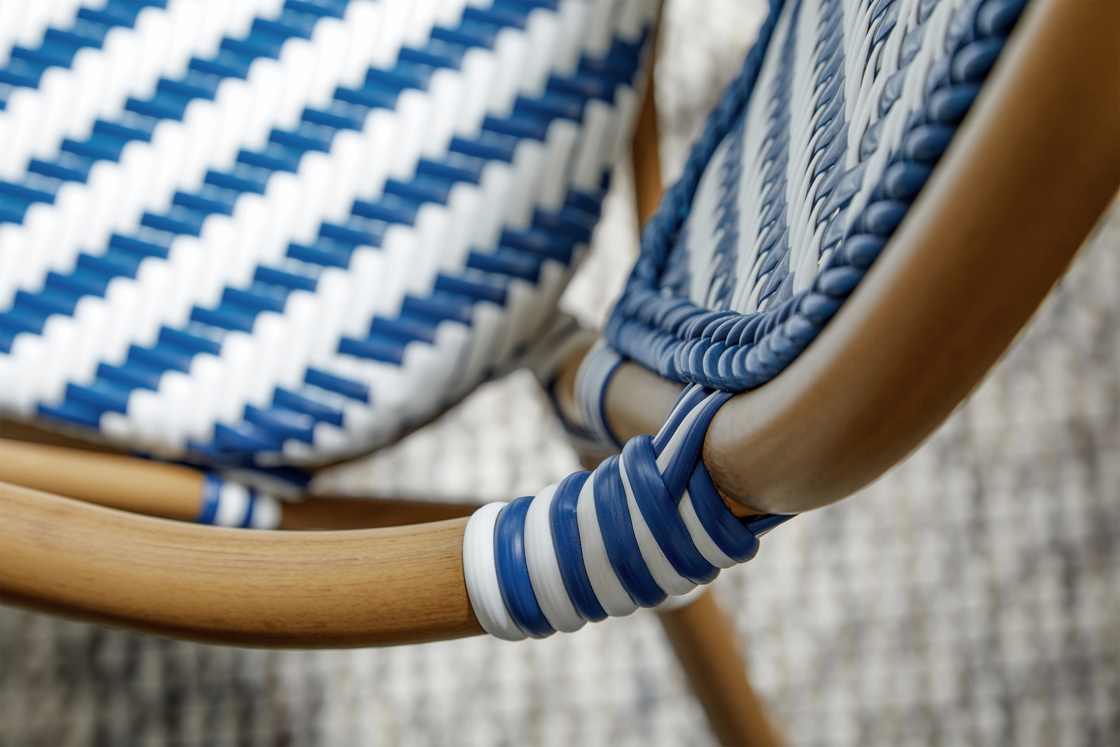 Outdoor Carriageton Blue Arm Chair, Set of 2 - Thumbnail - Image 4