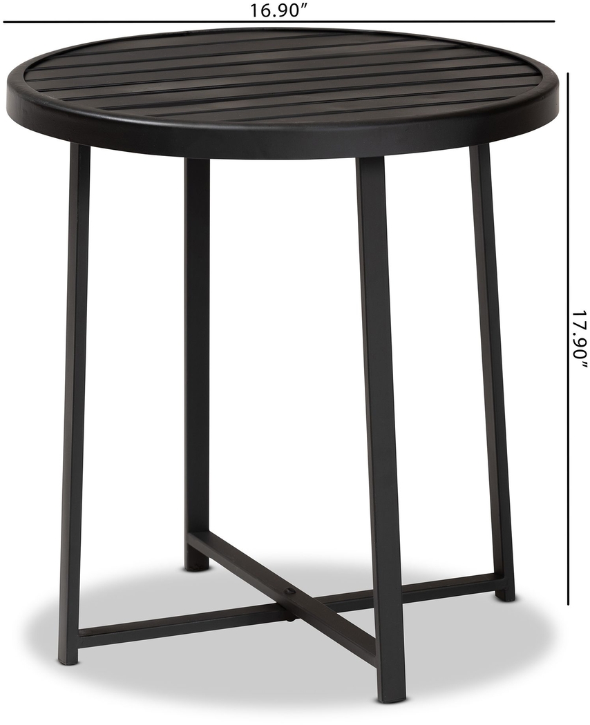 Outdoor Catlina Black Side Table - Thumbnail - Image 7