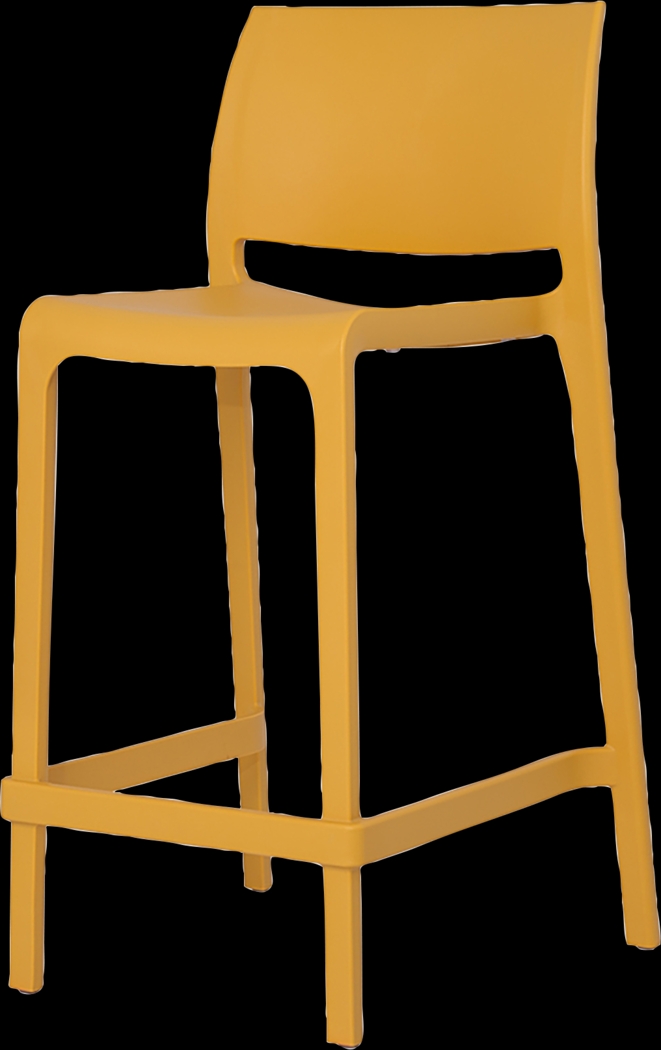 Outdoor Cayetana Gold Counter Stool, Set of 2 - Thumbnail - Image 3
