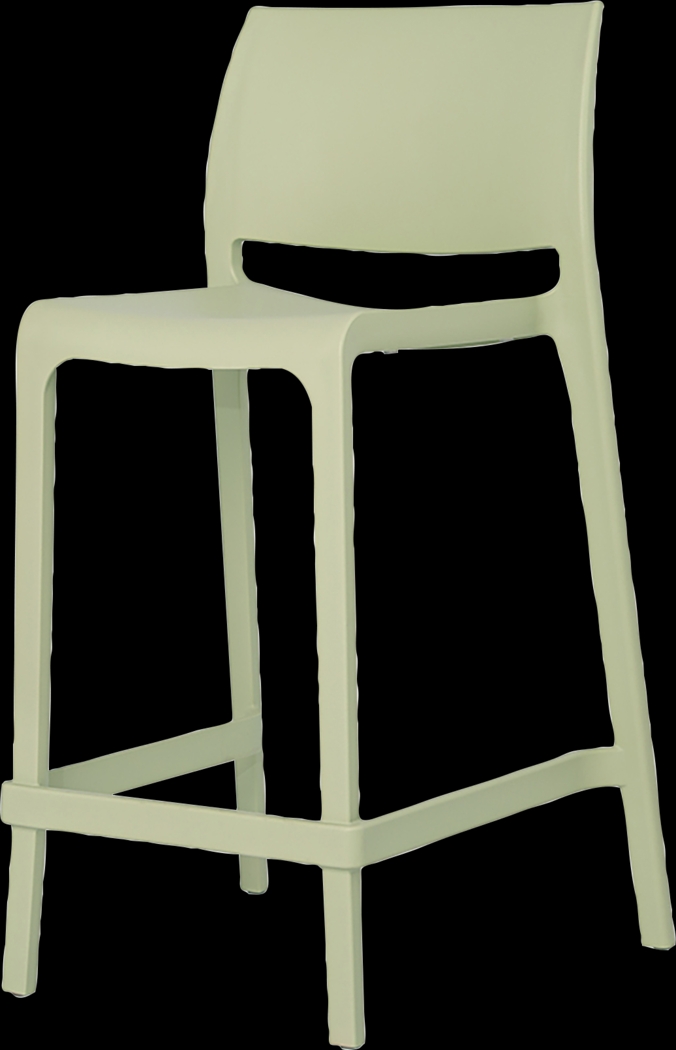 Outdoor Cayetana Green Counter Stool, Set of 2 - Thumbnail - Image 3