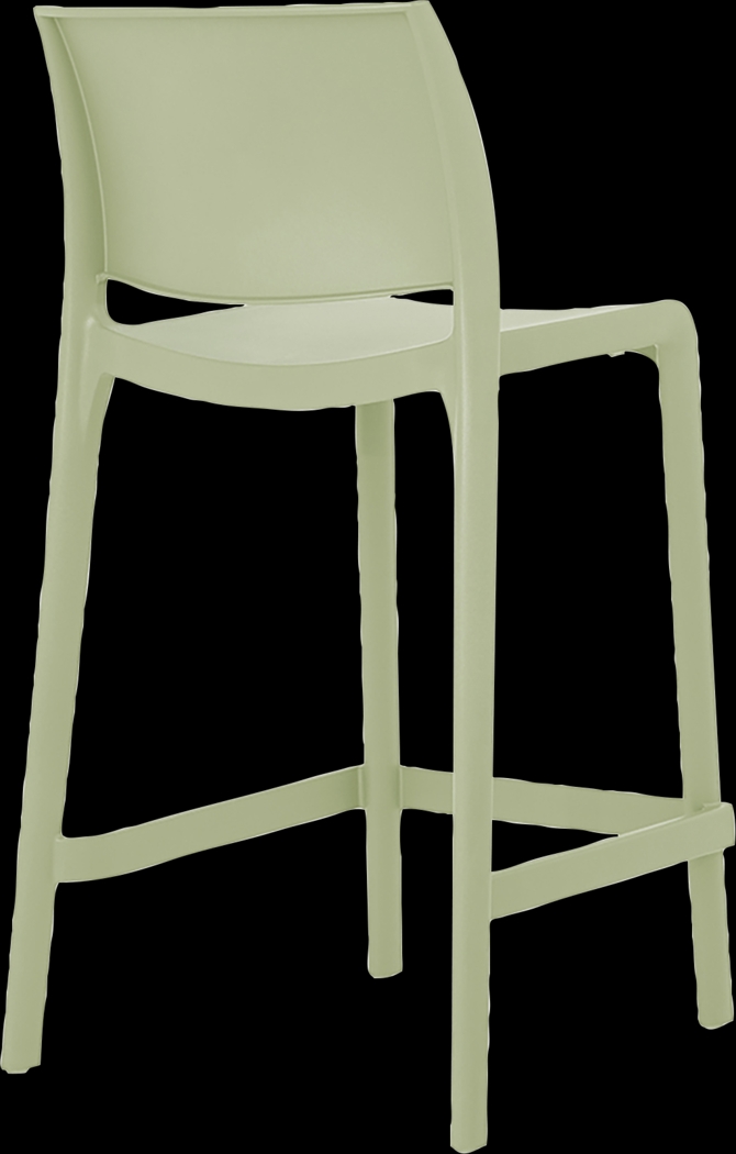 Outdoor Cayetana Green Counter Stool, Set of 2 - Thumbnail - Image 4