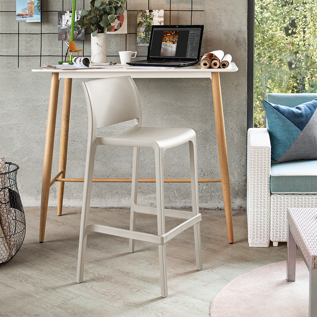 Outdoor Cayetana Taupe Barstool, Set of 2 - Thumbnail - Image 3