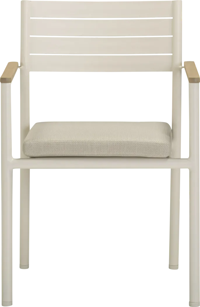 Outdoor Ceasarts Cream Arm Chair, Set of 2 - Thumbnail - Image 3