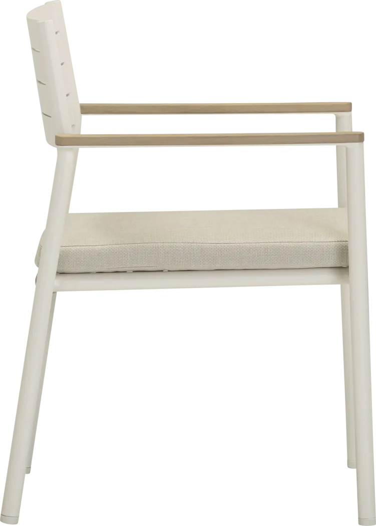 Outdoor Ceasarts Cream Arm Chair, Set of 2 - Thumbnail - Image 5