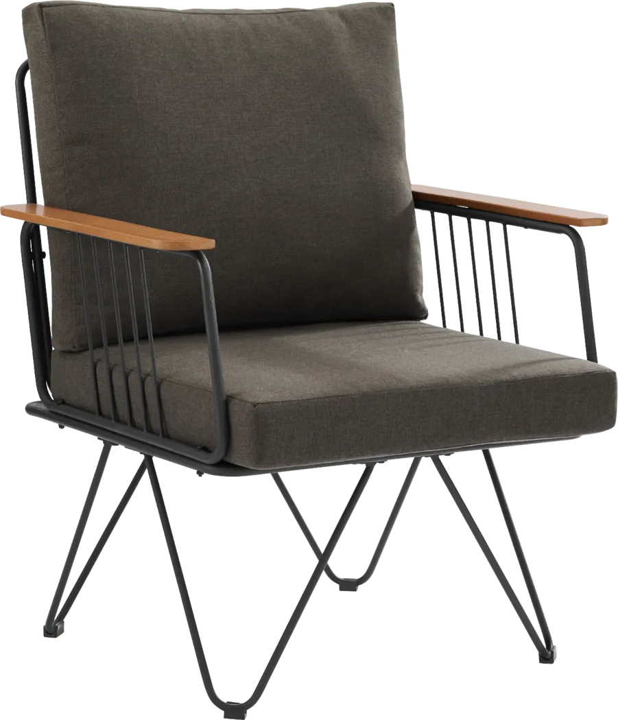 Outdoor Ceberry Brown Accent Chair - Thumbnail - Image 1