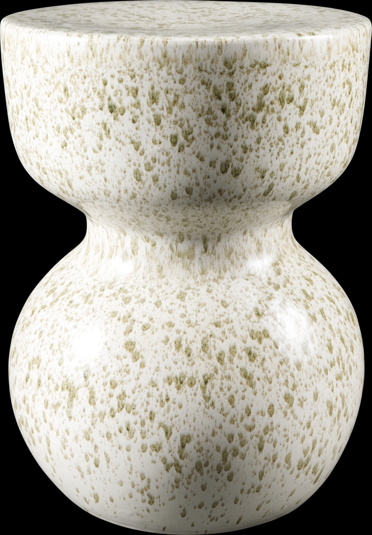 Outdoor Cenzy Cream Garden Stool - Thumbnail - Image 1