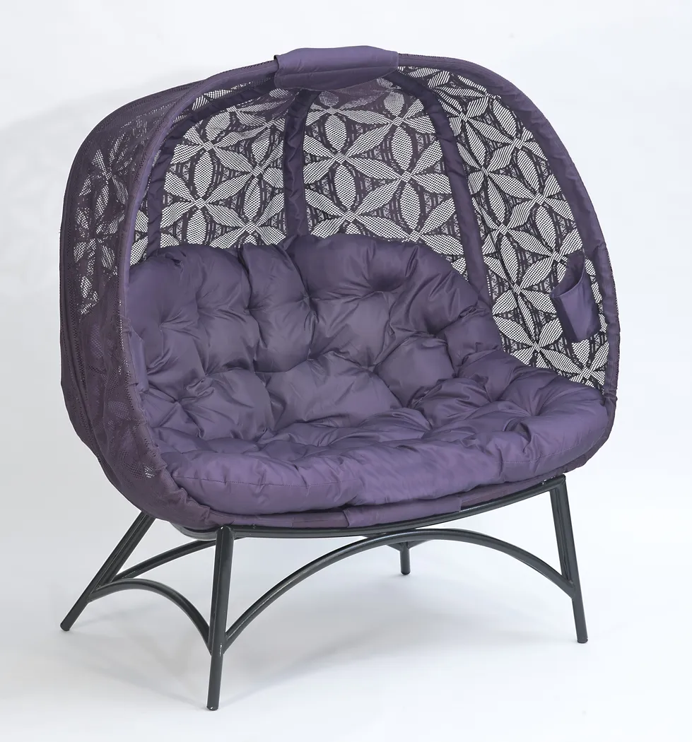 Outdoor Cermakes Purple Loveseat - Thumbnail - Image 2