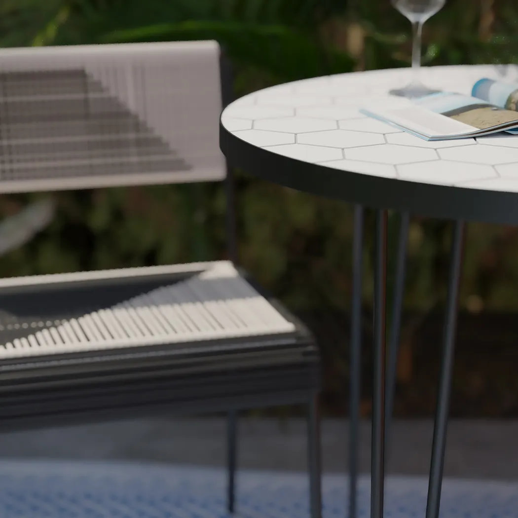 Outdoor Chalmette 3 Pc Dining Set - Image 6