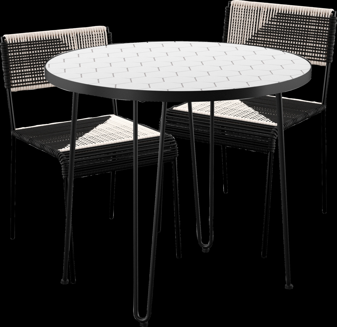Outdoor Chalmette 3 Pc Dining Set - Thumbnail - Image 1