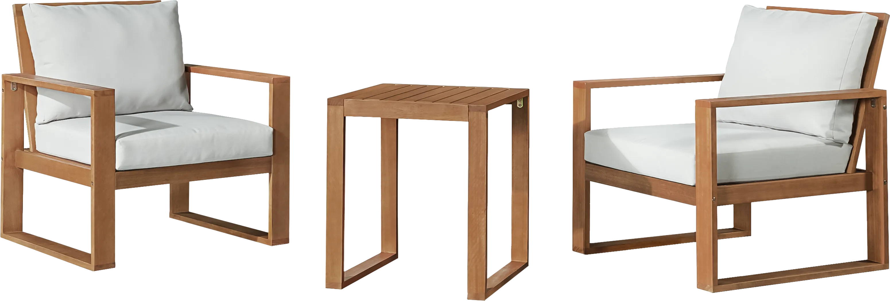 Outdoor Charlois Brown 3pc Seating Set - Thumbnail - Image 1