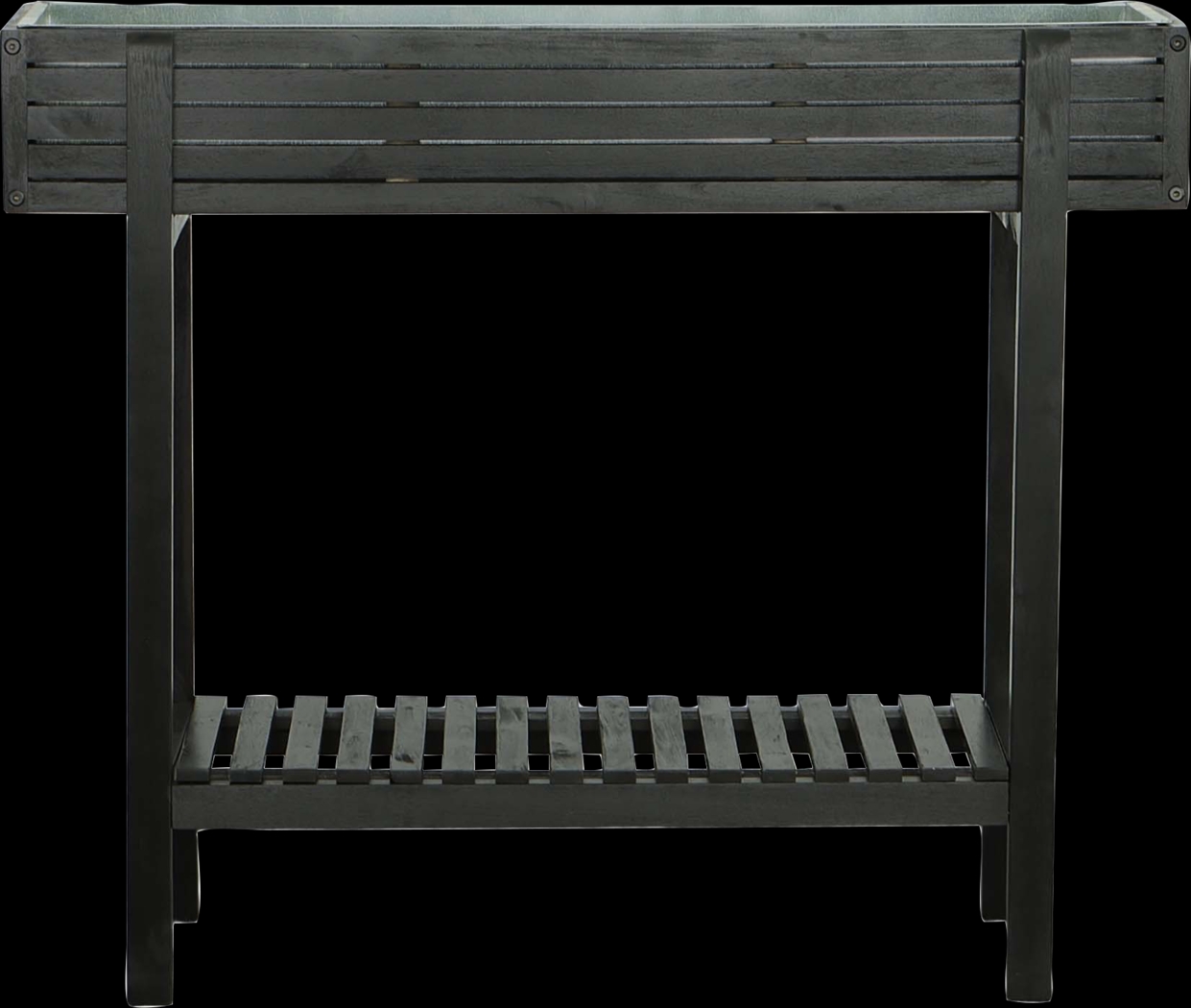 Outdoor Checkerberry Black Planter - Thumbnail - Image 2