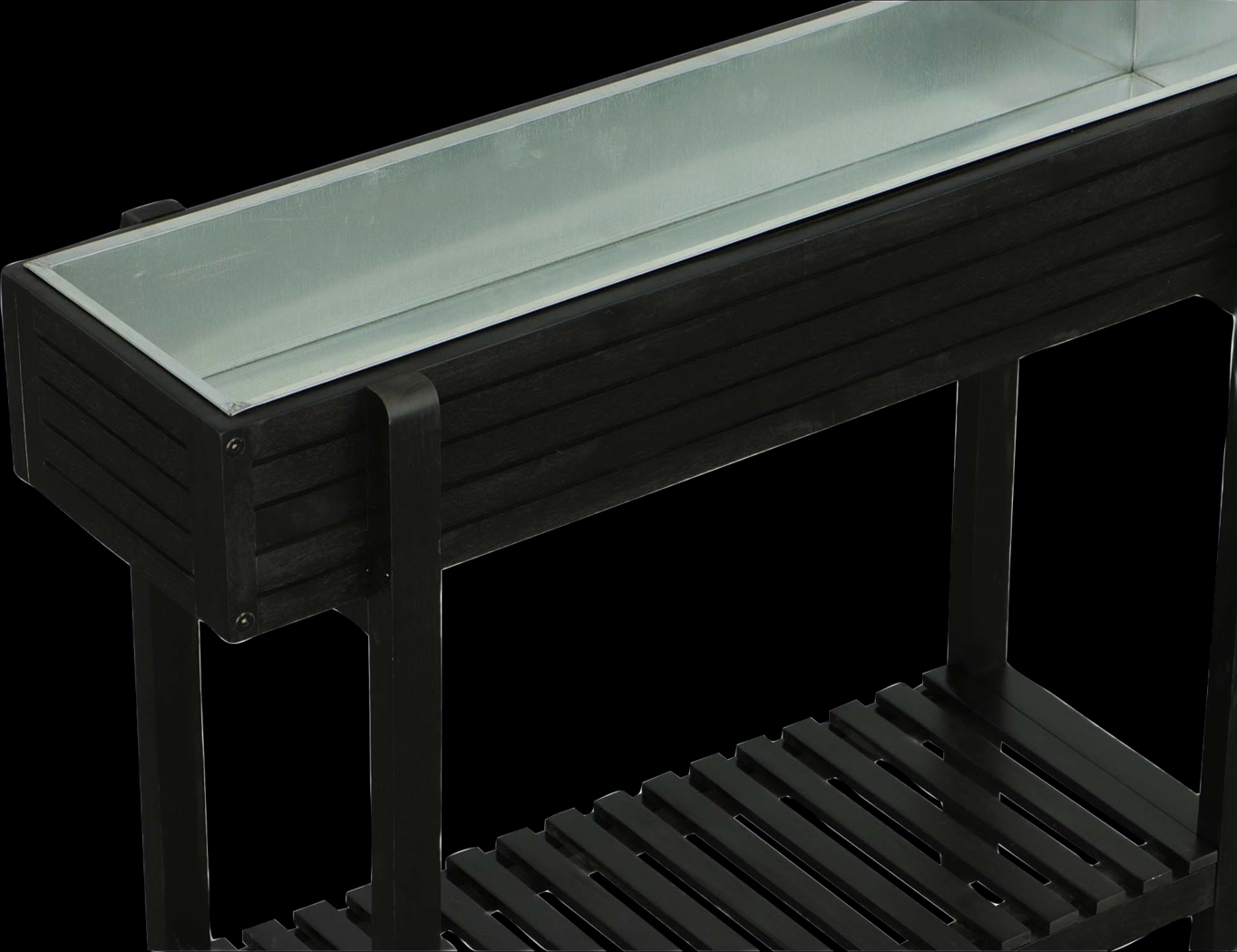 Outdoor Checkerberry Black Planter - Thumbnail - Image 3