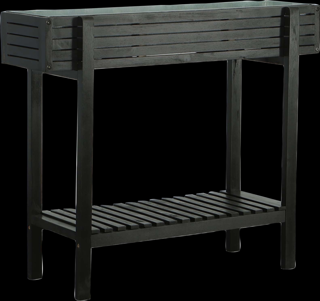 Outdoor Checkerberry Black Planter - Thumbnail - Image 1