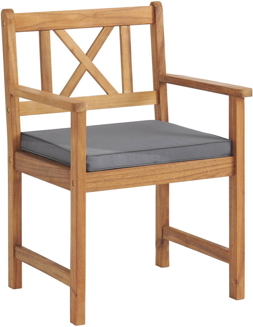 Outdoor Chettro Brown Dining Chair Set of 2 - Thumbnail - Image 3