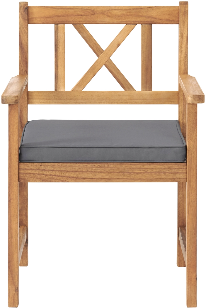 Outdoor Chettro Brown Dining Chair Set of 2 - Thumbnail - Image 4