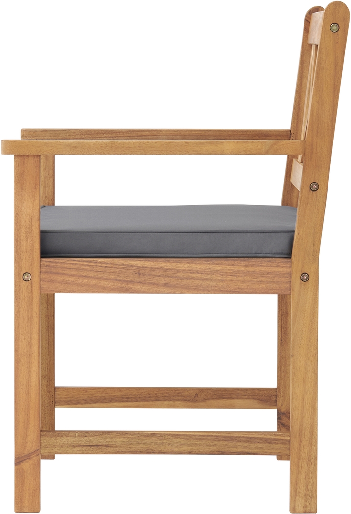 Outdoor Chettro Brown Dining Chair Set of 2 - Thumbnail - Image 5