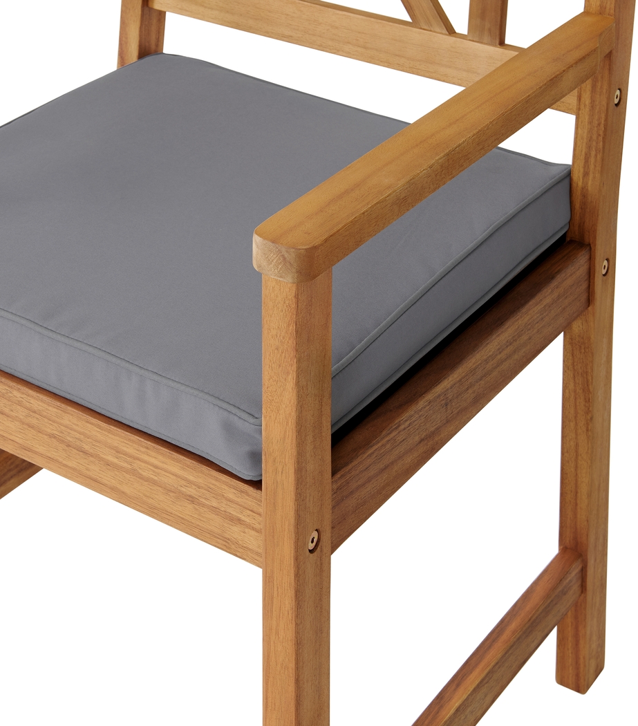 Outdoor Chettro Brown Dining Chair Set of 2 - Thumbnail - Image 8