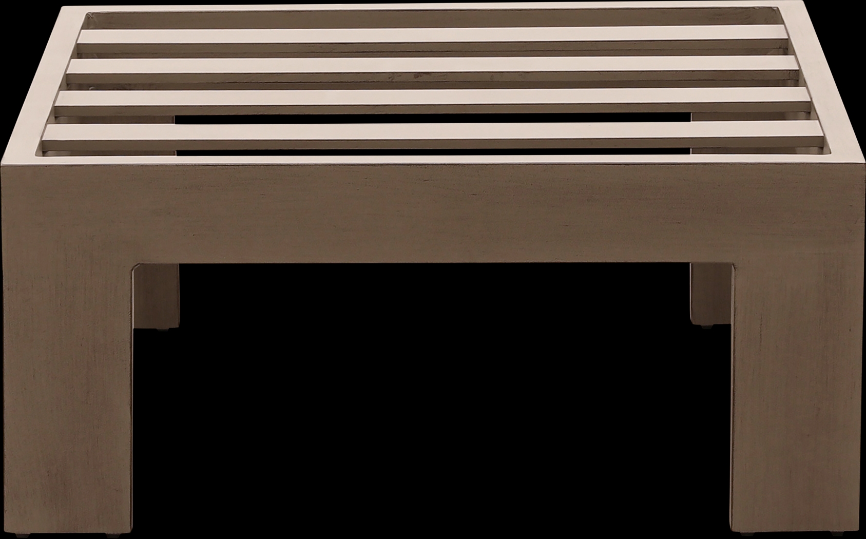 Outdoor Clothide Brown Ottoman - Thumbnail - Image 3