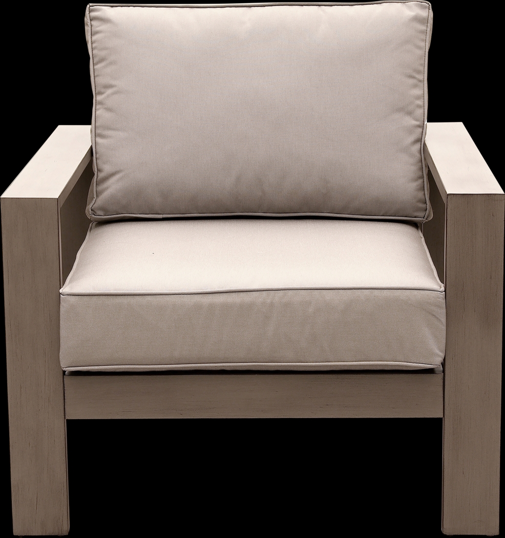 Outdoor Clothilde Brown Accent Chair - Thumbnail - Image 2