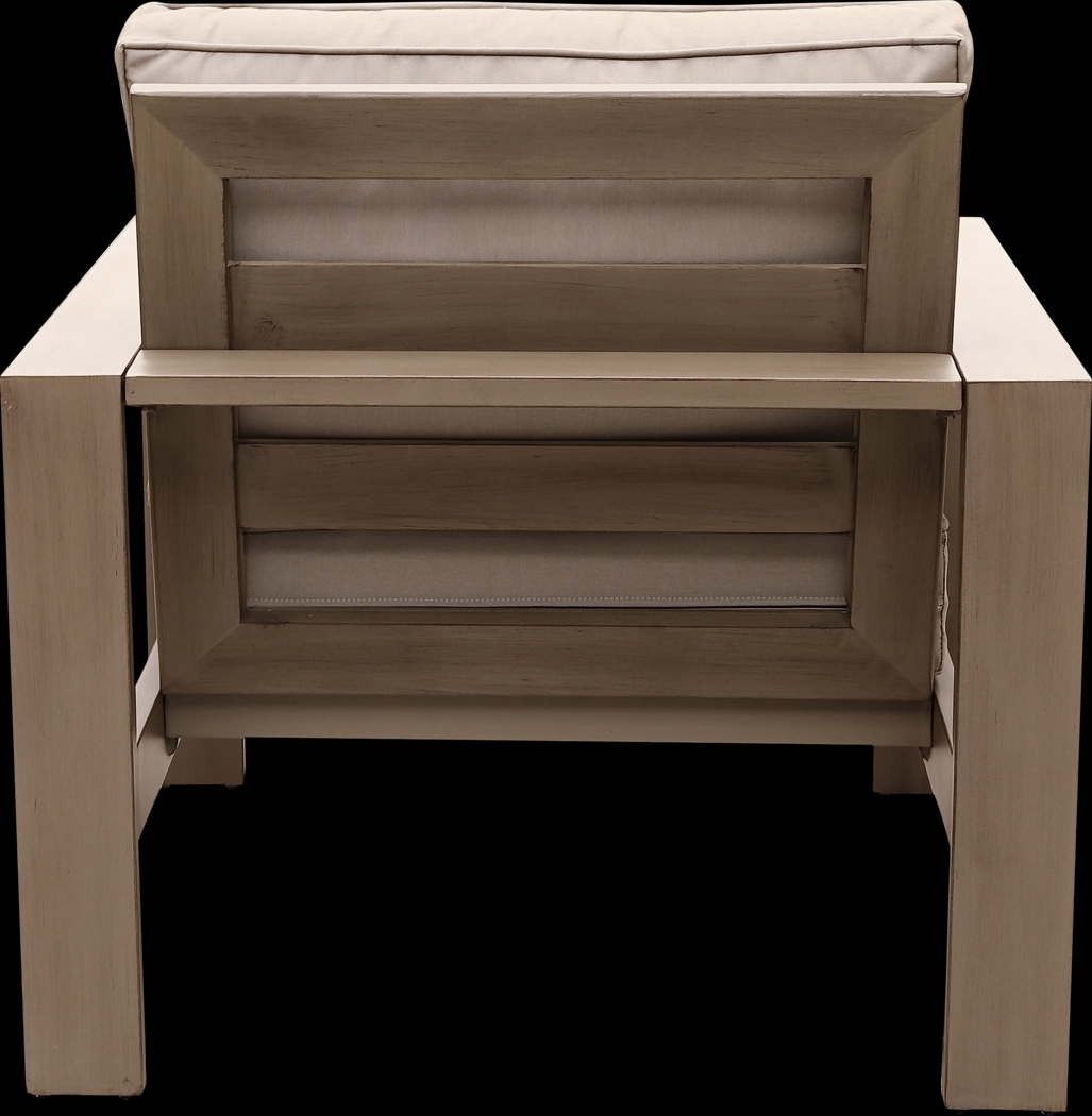 Outdoor Clothilde Brown Accent Chair - Thumbnail - Image 5