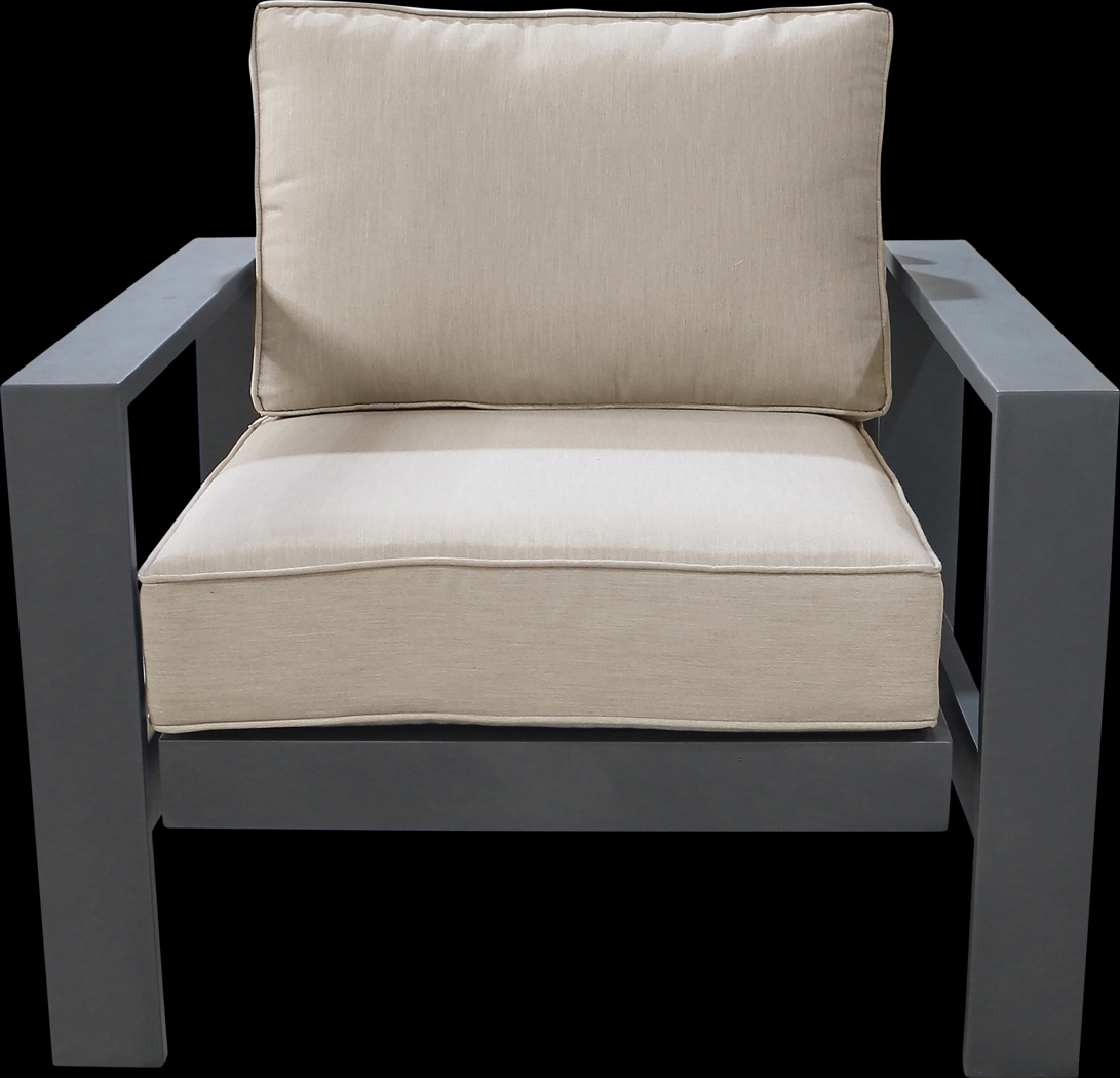 Outdoor Clothilde Gray Accent Chair - Thumbnail - Image 2