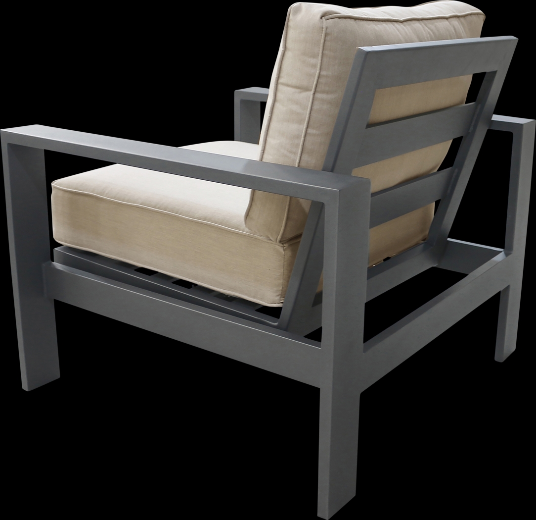Outdoor Clothilde Gray Accent Chair - Thumbnail - Image 4