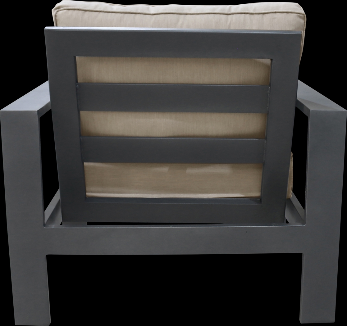 Outdoor Clothilde Gray Accent Chair - Thumbnail - Image 5