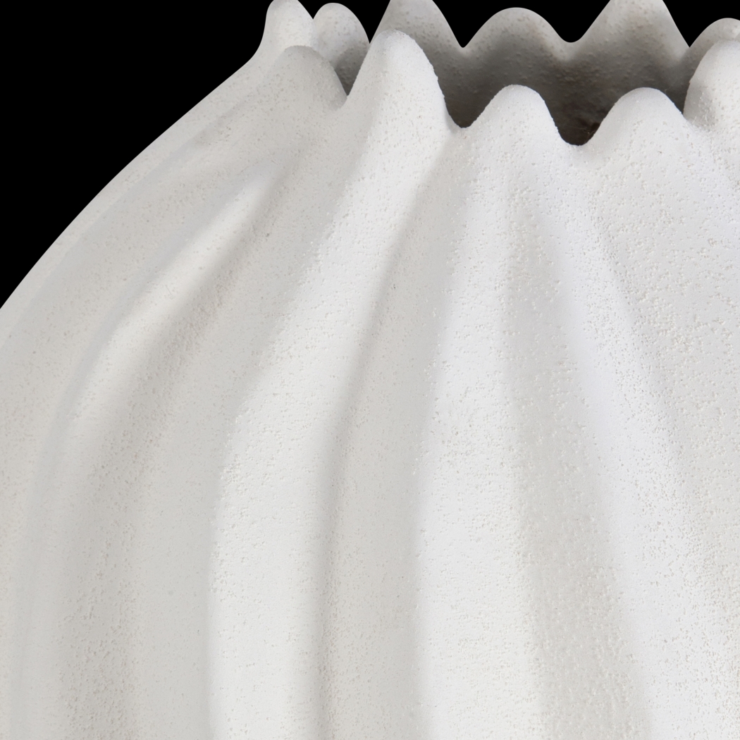Outdoor Clyda White Vase - Thumbnail - Image 3