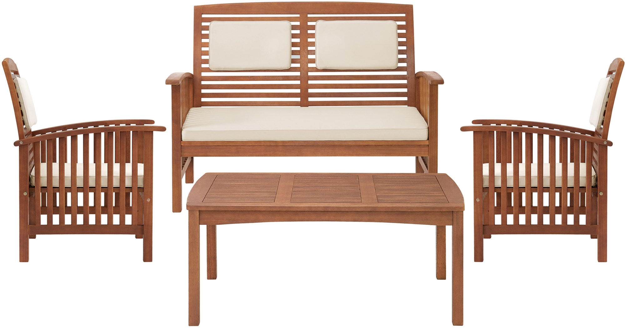 Outdoor Coanita Brown 4pc Seating Set - Thumbnail - Image 3