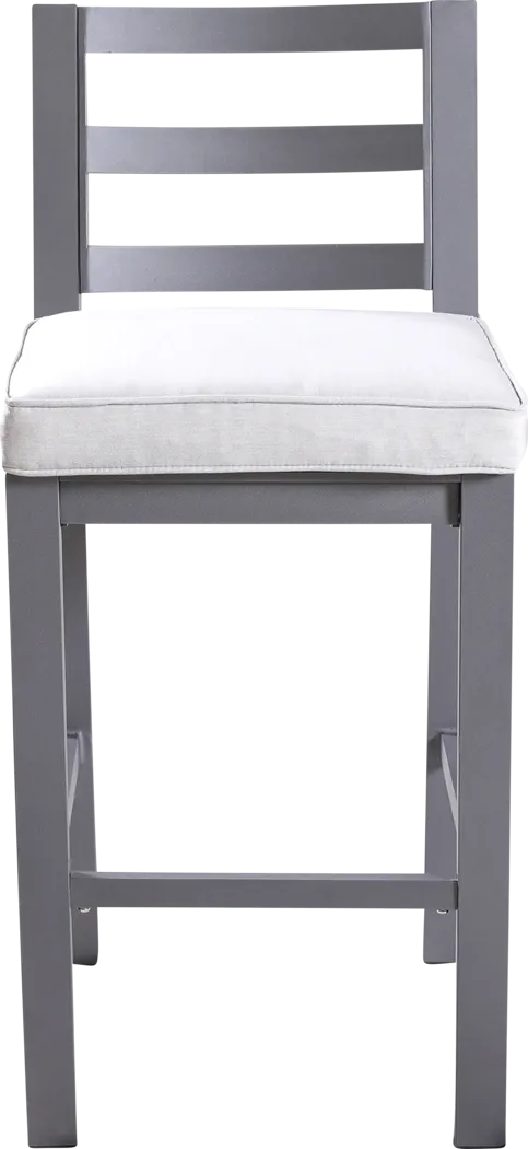 Outdoor Coligny Gray Barstool, Set of 2 - Thumbnail - Image 2