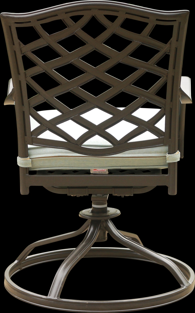 Outdoor Cyrielle II Slate Swivel Side Chair, Set of 2 - Thumbnail - Image 4