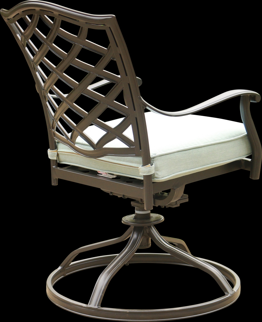 Outdoor Cyrielle II Slate Swivel Side Chair, Set of 2 - Thumbnail - Image 5