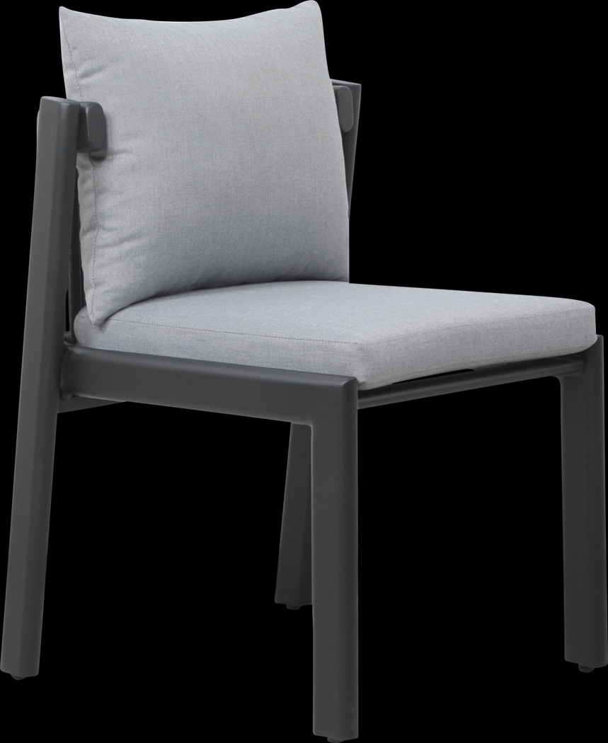 Outdoor Dansington Gray Side Chair - Thumbnail - Image 2