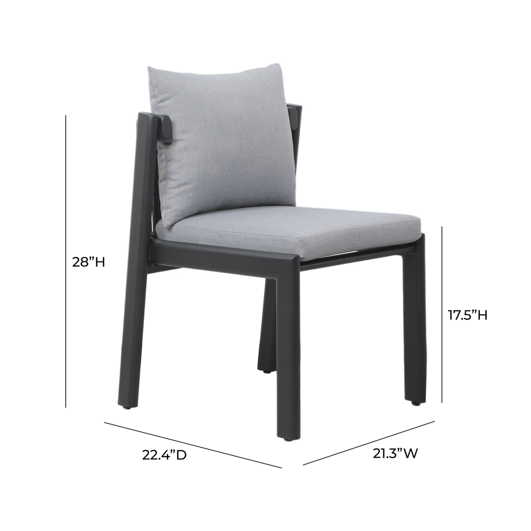 Outdoor Dansington Gray Side Chair - Thumbnail - Image 7