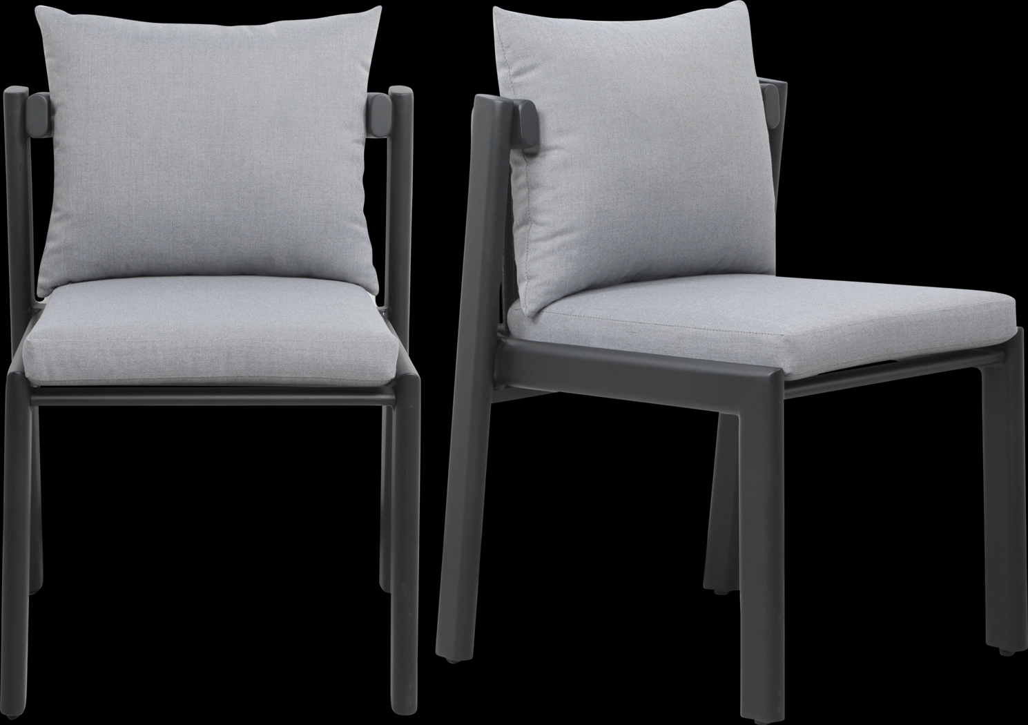 Outdoor Dansington Gray Side Chair - Thumbnail - Image 1