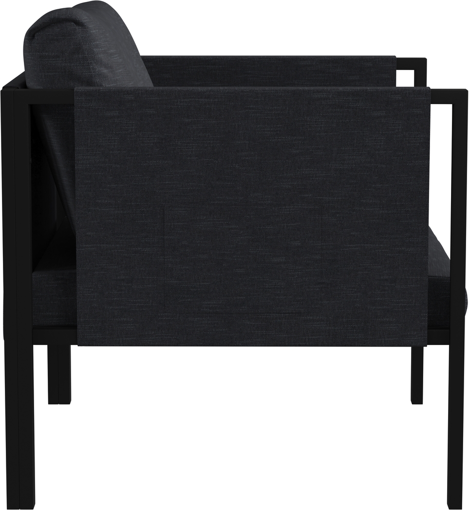 Outdoor Dellanor Charcoal Accent Chair - Thumbnail - Image 2