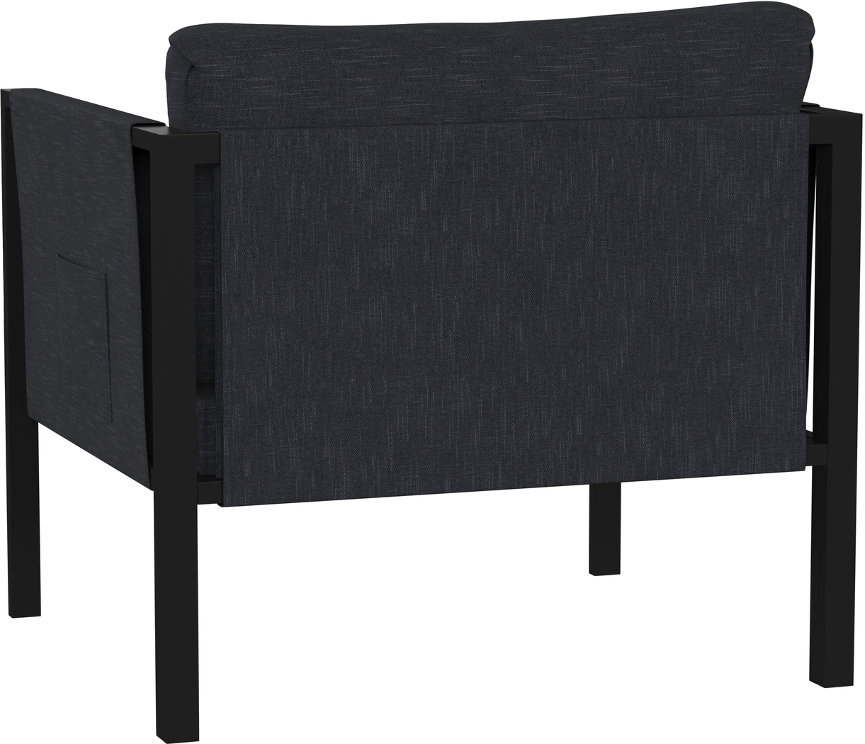 Outdoor Dellanor Charcoal Accent Chair - Thumbnail - Image 3