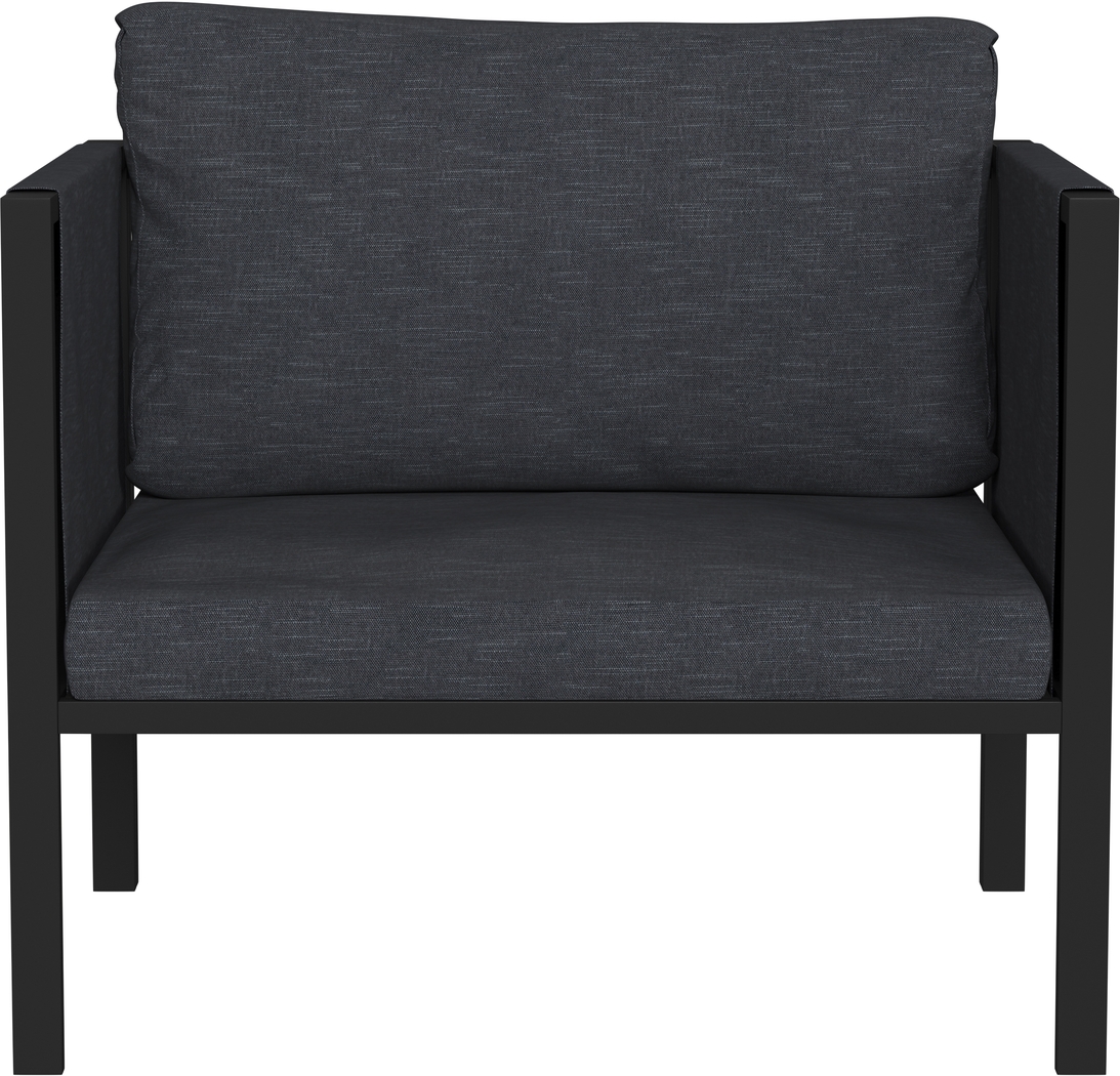 Outdoor Dellanor Charcoal Accent Chair - Thumbnail - Image 4