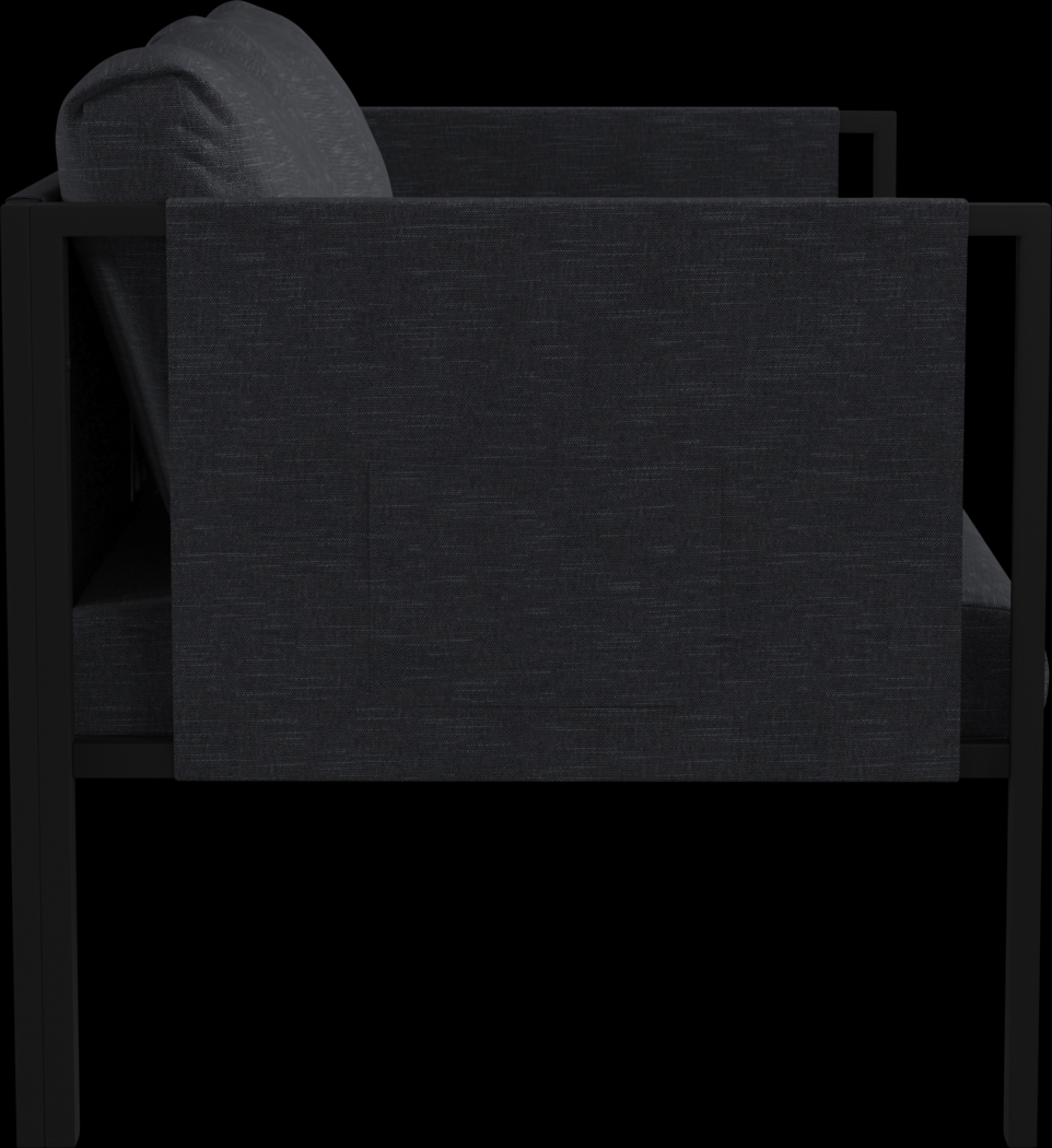 Outdoor Dellanor Charcoal Loveseat - Thumbnail - Image 4